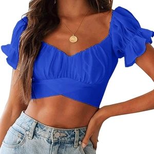 Tie back crop top